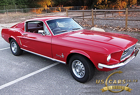 1968 Mustang Candyapple Red
