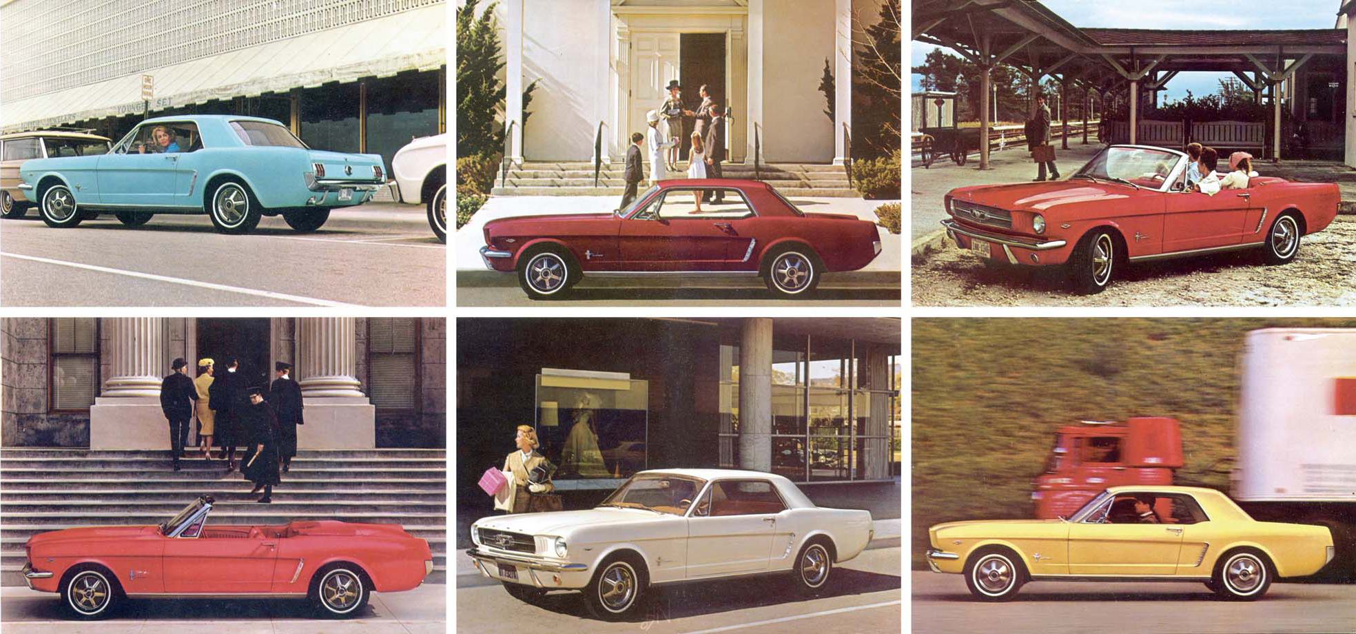 1964.5 Mustang Prospekt Seite 12-13