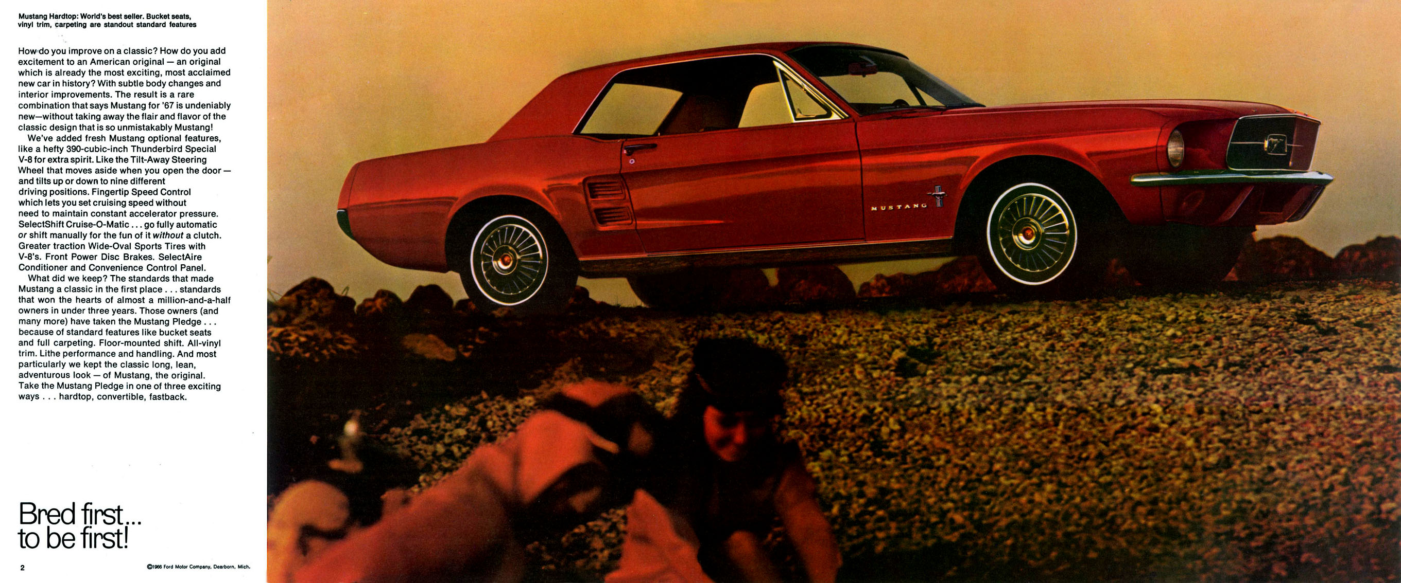 1967 Mustang Prospekt Seite 2-3