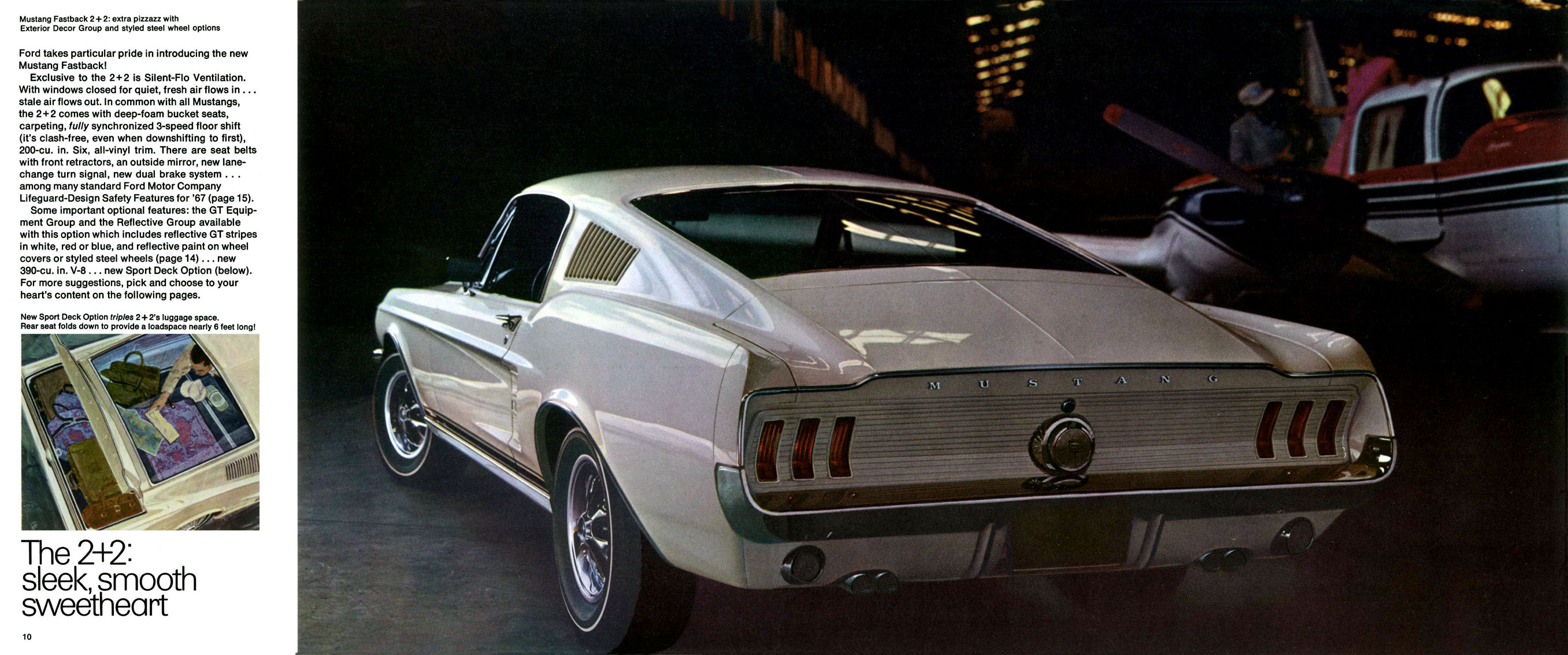 1967 Mustang Prospekt Seite 10-11